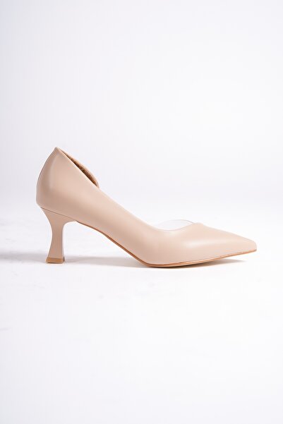 Modabuymus Oslo Nude Short Goblet Heeled Stiletto Heeled Shoes