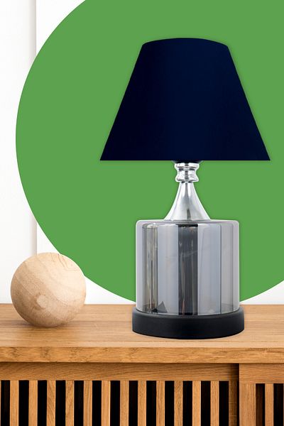 MINIMAL ETICARET VE BILGI TEKNOLOJILERI Lambent Smoked Cone Black Glass Lampshade