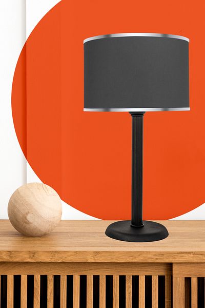 MINIMAL ETICARET VE BILGI TEKNOLOJILERI Line Andesite Black Lampshade