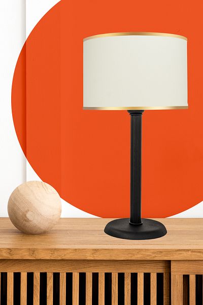 MINIMAL ETICARET VE BILGI TEKNOLOJILERI Line Andesite Black Lampshade