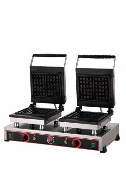 Işıkgaz Silverinox Çiftli Kare Waffle Makinesi