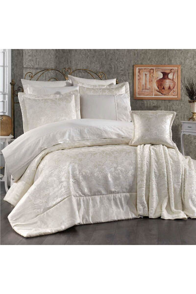 HUZUR ÇEYİZ Sakura Yatak Örtüsü Çeyiz Seti