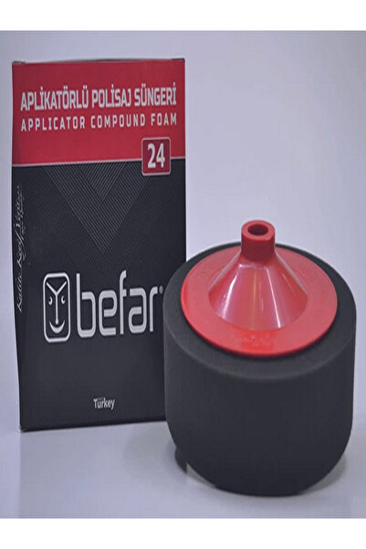 BEFAR Aplikatörlü Polisaj Süngeri Siyah 150x45mm O24032