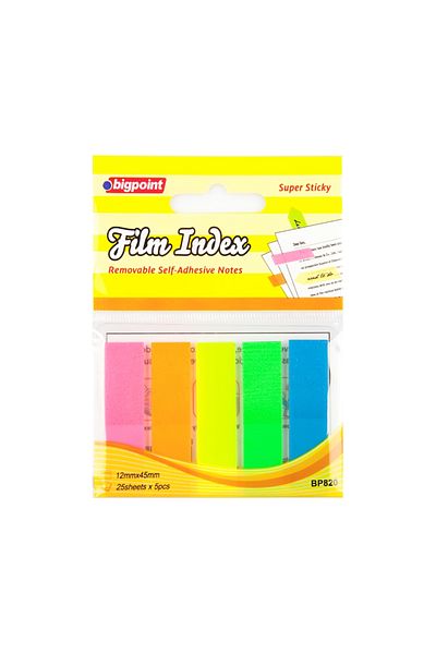 Bigpoint Adhesive Film Index 5 Colors 30 Pack