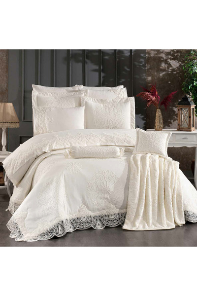 HUZUR ÇEYİZ Esteban Yatak Örtüsü Çeyiz Seti