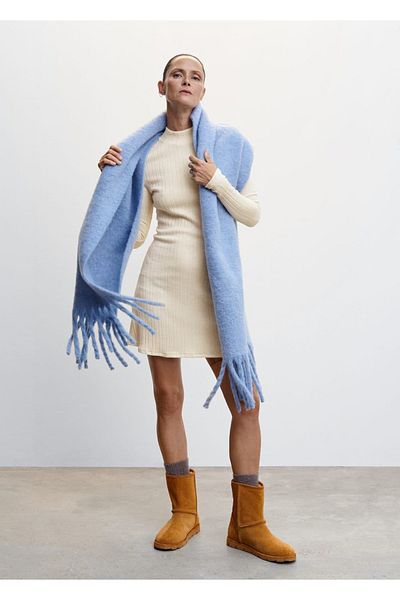 MANGO Woman Short Knit Dress
