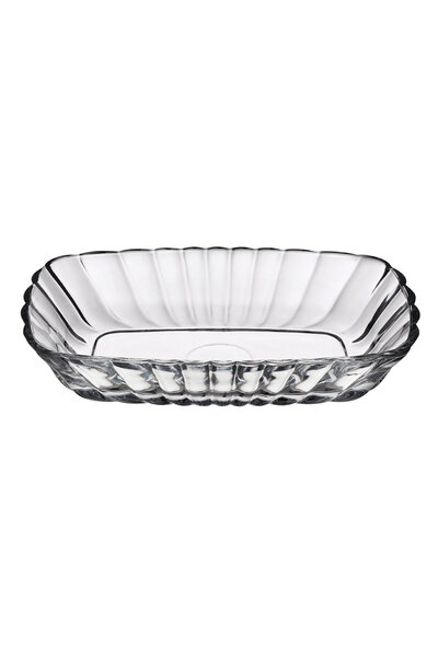 Paşabahçe 53392 Mezze 2-Piece Breakfast, Snack Plate 17x 11 Cm