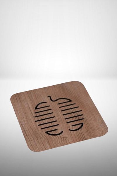karbonsoft 3-Piece Wooden Pot Pan Teapot Saucer Trivet Set