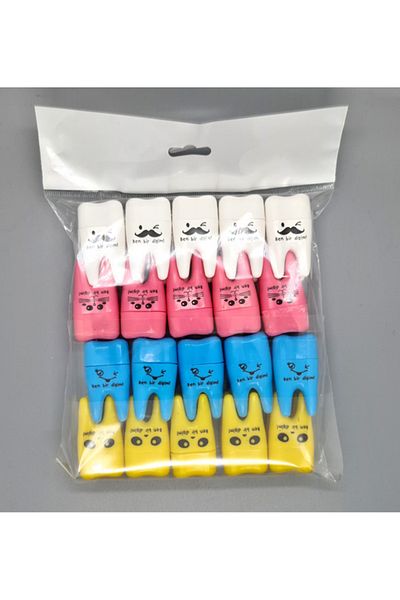 dentalfırsat Tooth Shaped Pencil Sharpener 20pcs