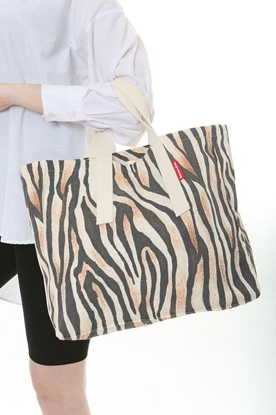 Serkan Çanta Bez Çanta Atölyesi Cloth Bag Leopard Pattern Tote Bag