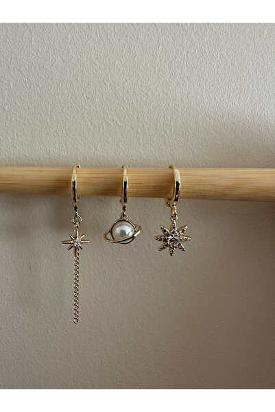 Zircon 3-Piece Earrings