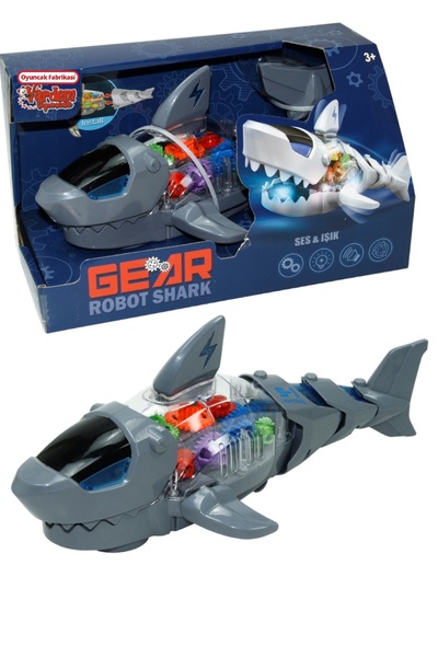 Oyuncakfabrikasi Işıklı Müzikli ve Hareketli Robot Balık