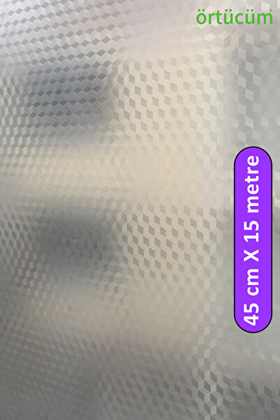 Örtücüm 45 Cmx 15 M Buzlu Desenli Kendinden Yapışkanlı Balkon Kaplama Ev Ofis...