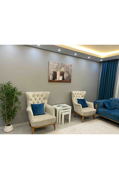 HEDİYE AKSESUARCIM Mum Tablosu Antrasit Gri Kombini