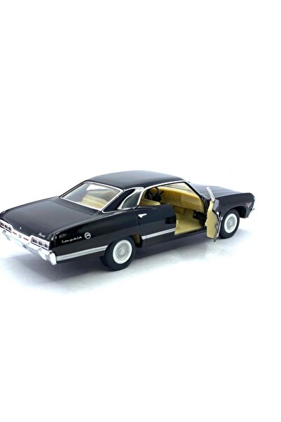 Kinsmart Çek Bırak 1967 Chevrolet Impala ( Siyah ) Vardem Oyuncak Araba
