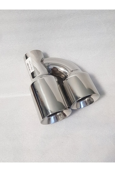 Lion Fire F30 90 Lık Çiftli Egzoz Ucu Krom Havşalı Çift Özel Eksoz Başlığı Or...