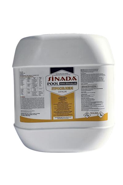 Genel Markalar Sinada Sıvı Hypochloride 25 kg Havuz Kloru