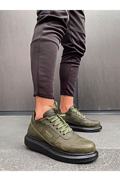 BZ Moda B040 ST Lace-Up Orthopedic Sole Ανδρικά αθλητικά παπούτσια Χακί