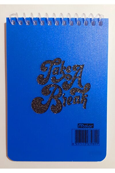 mcolor Blocnotes A6 50 linii, copertă din plastic, spirală, albastru închis