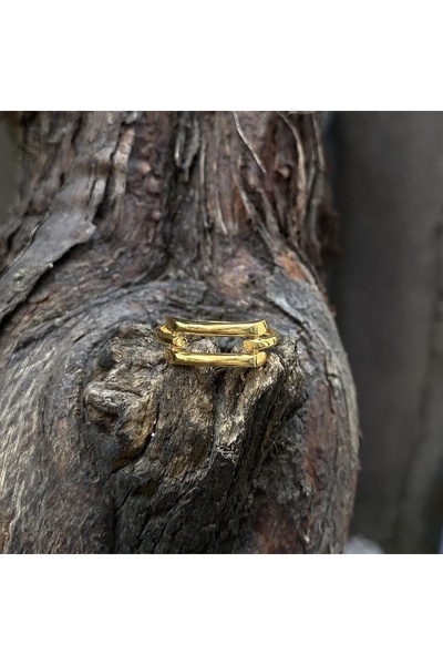 DİLEK KUYUMCULUK Altın kaburga modeli yüzük