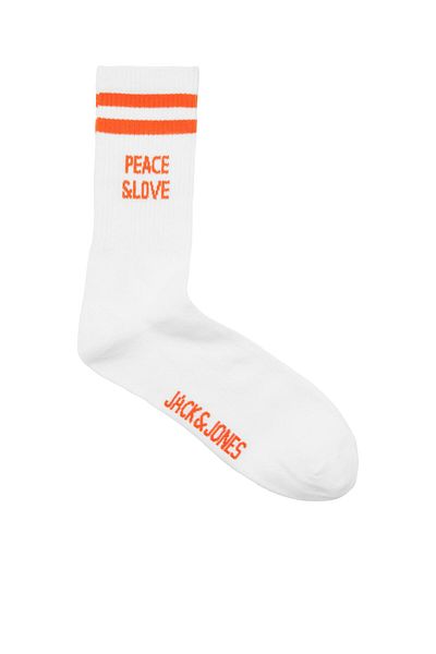Jack & Jones Jack Jones Statement Tennis Sock Ανδρικές πορτοκαλί κάλτσες 12248686 -23