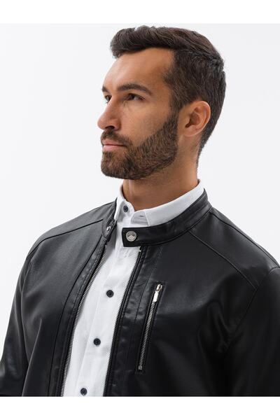 OMBRE Öko-Lederjacke OM-JAFL-0109