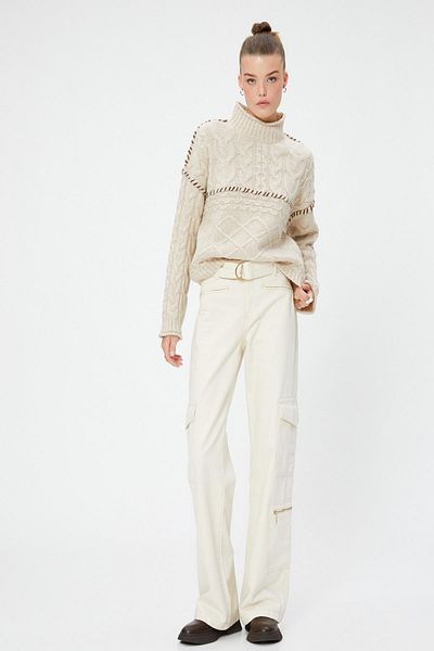 Koton Women's Beige Sweater