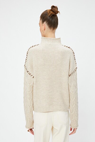 Koton Beigefarbener Damenpullover