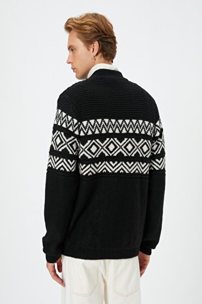 Koton Schwarzer Herrenpullover