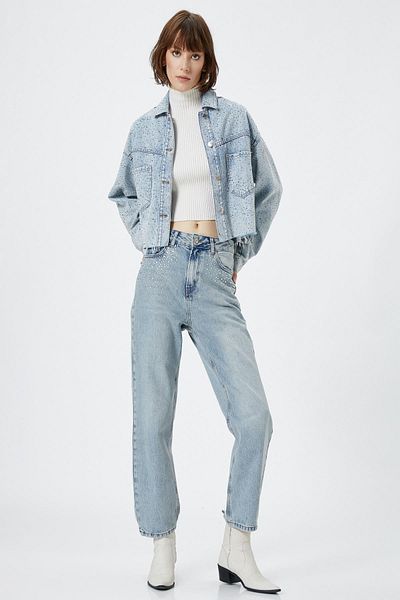 Koton Light Indigo Women's Jacket
