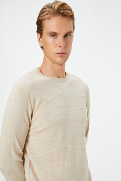 Koton Beige Herrenpullover