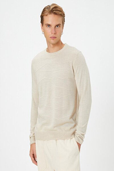 Koton Beige Herrenpullover