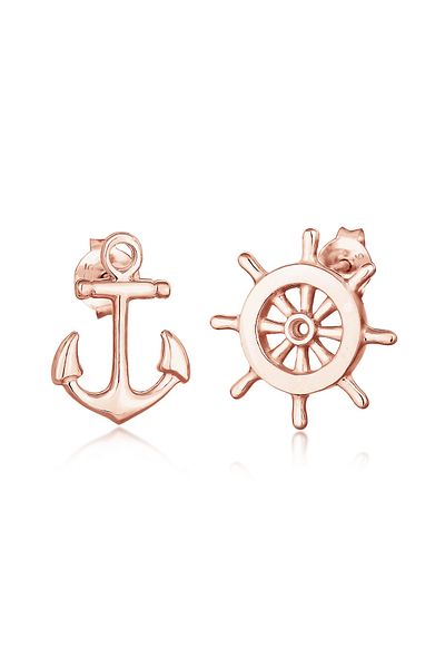 ELLI Ohrringe Anker Steuerrad Maritim Sailor Filigran 925 Silber