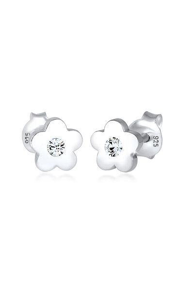 ELLI Ohrringe Kinder Blume Kristalle 925 Silber