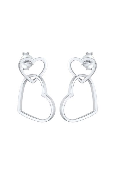 ELLI Ohrringe Ohrhänger Stecker Herz Liebe 925 Silber
