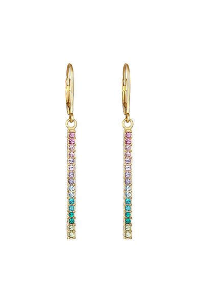ELLI Ohrringe Geo Stab Sparkling Kristalle 925 Silber