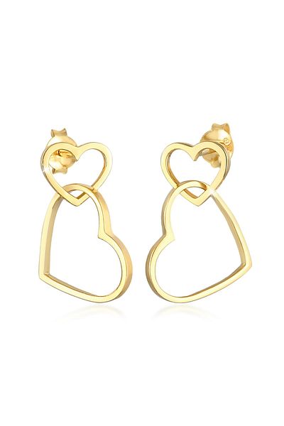 ELLI Ohrringe Ohrhänger Stecker Herz Liebe 925 Silber