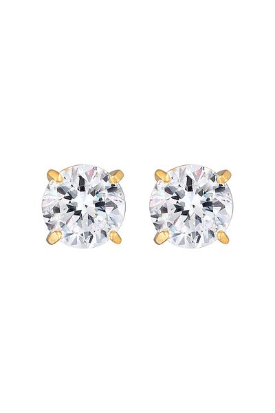 KUZZOI Ohrringe Basic Stecker Geo Kristal 925 Gümüş