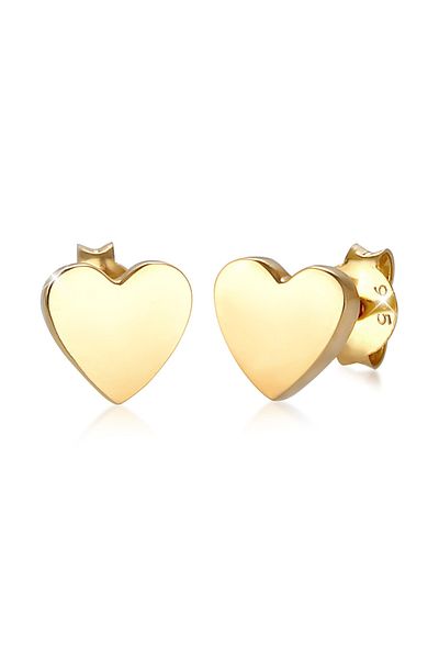ELLI Ohrringe Kinder Stecker Herz Liebe Basic 925 Silber