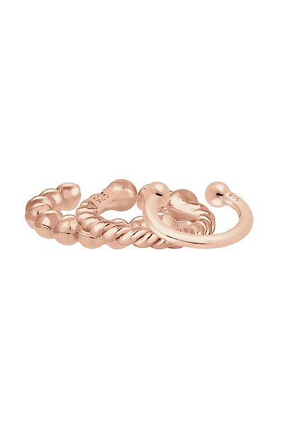 ELLI Ohrringe Earcuff 3er Set Kugel Geo Minimal 925 Silber