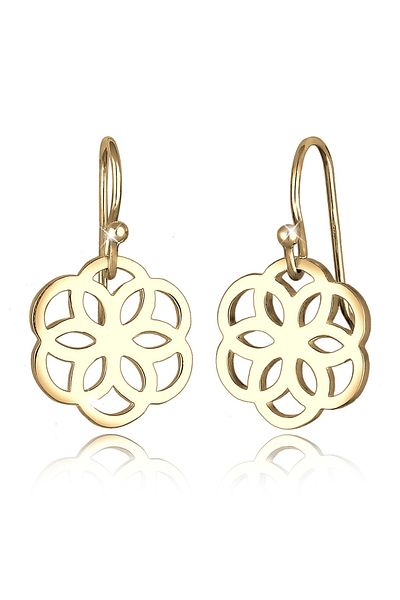 ELLI Ohrringe Blume Süs Kesik Yaşam Çiçeği Silber