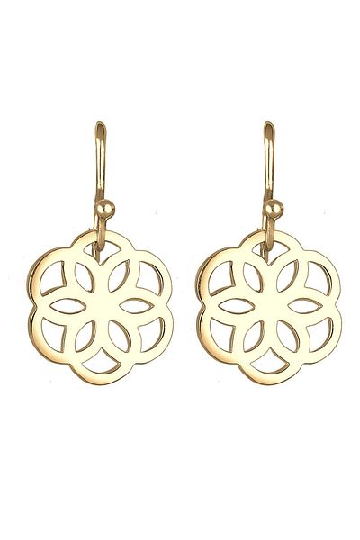 ELLI Ohrringe Blume Süs Kesik Yaşam Çiçeği Silber