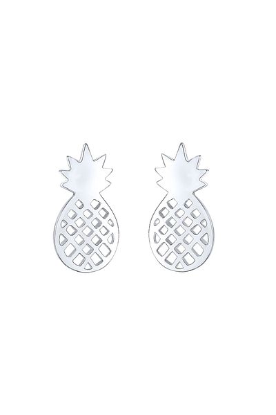 ELLI Ohrringe Ohrstecker Ananas Frucht Trend Sommer 925er Silber