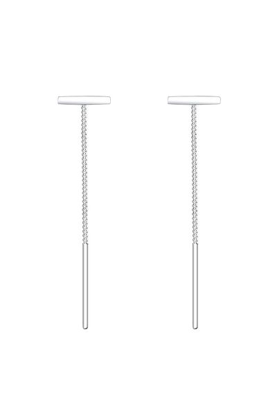 ELLI Ohrringe Geo Stift Stab Durchzieher Basic 925 Silber