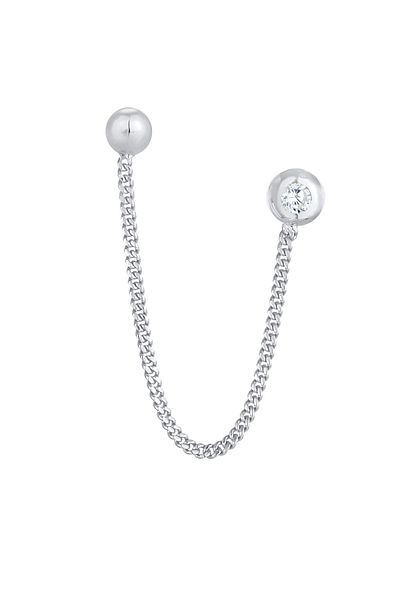 ELLI Ohrringe Doppel Ohrstecker Kugel Kristal 925 Gümüş