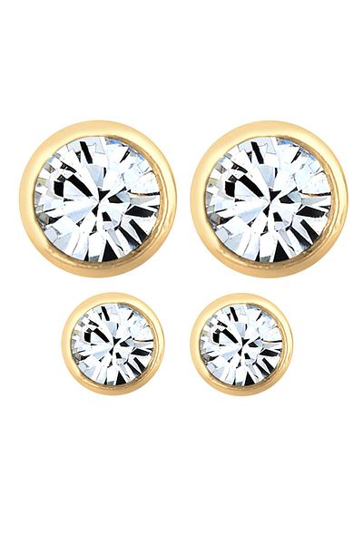 ELLI Ohrringe Basic Set Kristalle Filigran 925 Gümüş