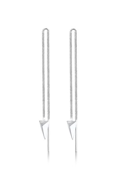 ELLI Ohrringe Basic Durchzieher Dreieck Geo Design 925 Silber