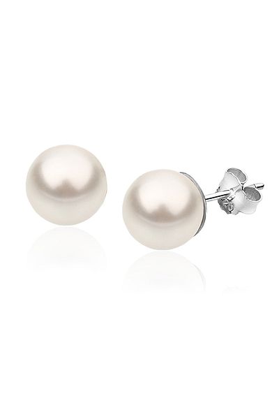 Nenalina Ohrringe Basic Synthetische Perle 925 Silber