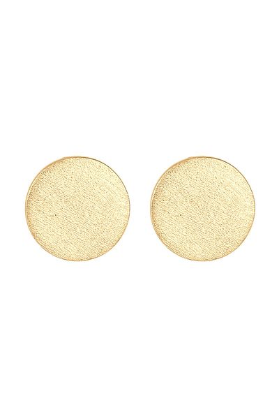 KUZZOI Ohrringe Herren Stecker Basic Geo Brushed Trend 925 Silber