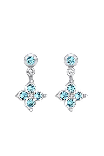 ELLI Ohrringe Kinder Blume Kristal Süss 925 Gümüş